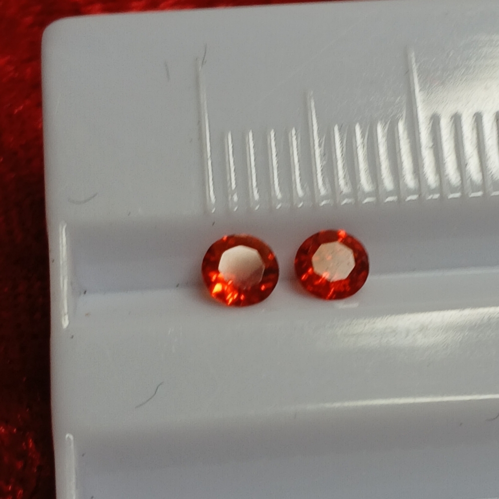 Red Mexican Fire Opals 3.5mm Round